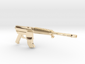 M16A2 SMG in 14k Gold Plated Brass