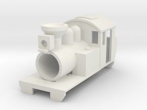 Fleelance design American tank locomotive in White Natural Versatile Plastic