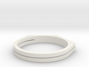 Place Ring in White Natural Versatile Plastic