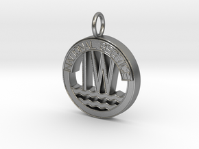 Inland Waterways Pendant in Natural Silver