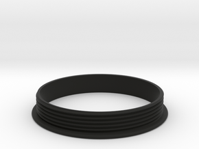 Distance Bracelet : Part 3  in Black Premium Versatile Plastic