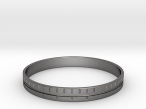Distance Bracelet : Part 1 in Polished Nickel Steel