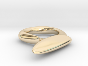 Winged Eyeliner Ring in 14K Yellow Gold: Extra Small