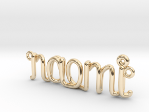 1mm Twisted Wrie Name Necklace in 14K Yellow Gold