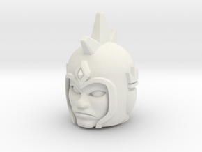 Thor / Aquarius / Gen. Agus Head - Multiscale in White Natural Versatile Plastic: Medium