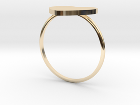 Thin Heart Ring  in 14K Yellow Gold: 5.75 / 50.875