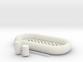 1/29 USN Life Raft Oval SET in White Natural Versatile Plastic