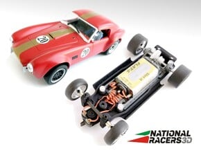 3D Chassis - MRRC Shelby Cobra MO-35 (Inline) in Black Natural Versatile Plastic