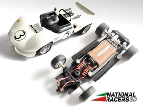 3D Chassis - MRRC Chaparral (Inline) in Black PA12