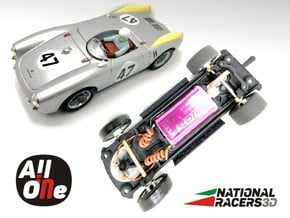 Chassis-Revell Porsche 550 Spyder (Inline AiO) in Black PA12