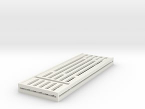 Sci-Fi Walkway Internal Panel (Type A) 1/12 6" in White Natural Versatile Plastic