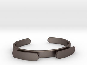 the original myband - Hair Tie Bracelet in Polished Bronzed-Silver Steel