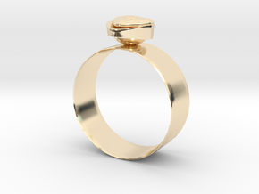 GoldRing "Heart" in 14K Yellow Gold