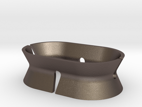 Headphone Holder in Polished Bronzed-Silver Steel