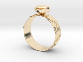 GoldRing Heart version2 in 14K Yellow Gold