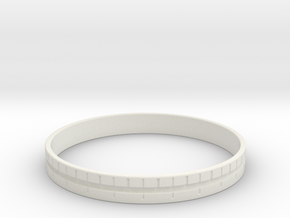 Distance Bracelet : Part 1 in White Premium Versatile Plastic