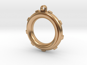 Knot-Aide Fishing Ring in Polished Bronze (Interlocking Parts): Extra Small