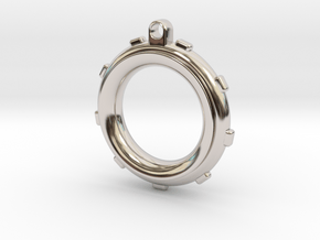 Knot-Aide Fishing Ring in Rhodium Plated Brass: Extra Small
