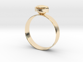 GoldRing version3 "Heart" 5mm in 14K Yellow Gold