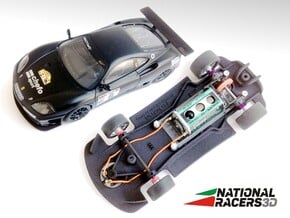 3D Chassis - Ninco Ferrari 360 Modena GTC (Combo) in Black Natural Versatile Plastic