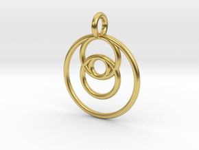 ringpendant27 in Polished Brass