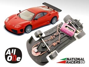 3D Chassis - Ninco Ferrari 360 Modena (Aw AiO) in Black Natural Versatile Plastic