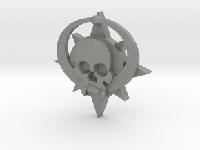Skull symbol (small) in Gray PA12