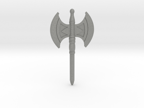 Battle Axe for the New Mini figures in Gray PA12