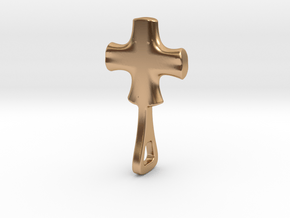 Madrid 2Part Gothic Cross Inner in Polished Bronze