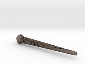 Hollow Wand  in Polished Bronzed-Silver Steel
