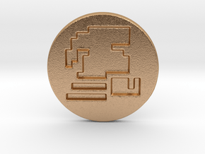Runescape Ironman Pin in Natural Bronze