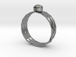 GoldRing MANYHOLE in Natural Silver