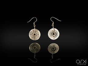 Asterión earrings in Polished Silver