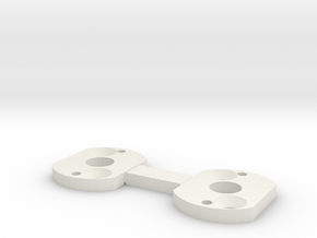 RC4WD Motor Plate in White Natural Versatile Plastic: 1:18