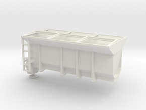1/64th Tow Plow Sand Box in White Natural Versatile Plastic