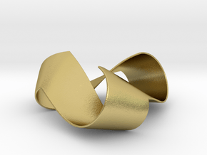 Folded Trigram in Natural Brass: Small