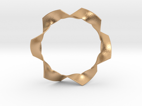 Folded Hexagram in Natural Bronze: Small
