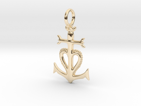 Camargue Cross Pendant - Christian Jewelry in 14K Yellow Gold