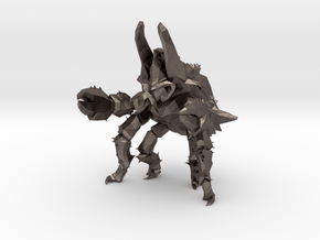 Pacific Rim Onibaba Kaiju Monster Miniature in Polished Bronzed-Silver Steel