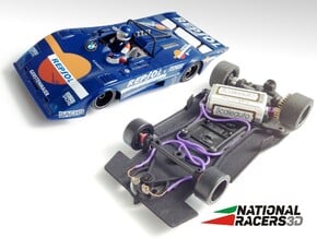3D chassis -  Power Slot Lola T-298 (AW-SW) in Black Natural Versatile Plastic