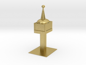 Space Needle in Natural Brass