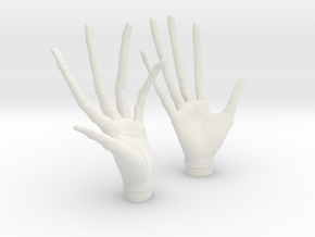 alien professor hands 1/6 scale in White Natural Versatile Plastic