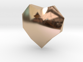 9mm f134 heart diamond hole gmtrx in 14k Rose Gold