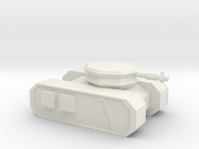 Sci-fi Tank 2 in White Premium Versatile Plastic