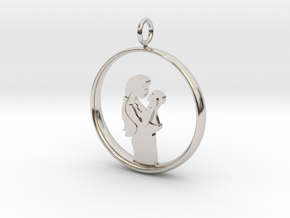 Mother & Infant Pendant -Motherhood Collection in Platinum