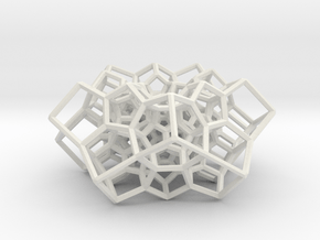Partial 120-cell, torus-shaped in White Natural Versatile Plastic: Medium