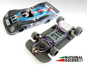 Chassis - Spirit Porsche 936 (SW/Inline)​ in Black Natural Versatile Plastic