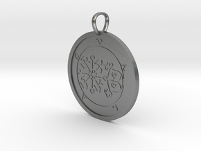 Volac Medallion in Natural Silver