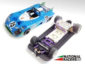3D Chassis - SRC Matra 670 (Sidewinder) in Black PA12