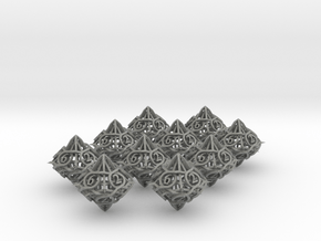 10d10 Thorn Dice Set in Gray PA12